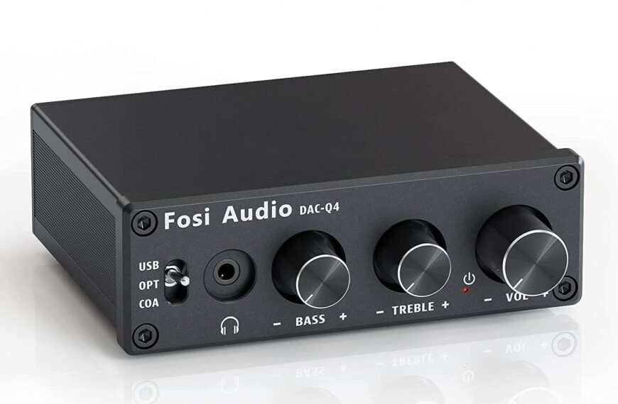 Fosi Audio Q4 Headphone Amplifier Mini Stereo DAC 24-Bit 192 KHz USB